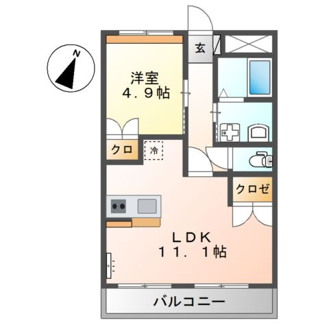 マインヒルズ参番館の間取り