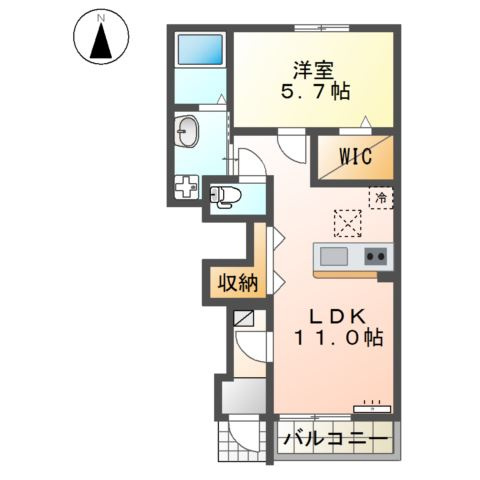ｃａｓａ　ｅｓｔｅ唐津Ａの間取り