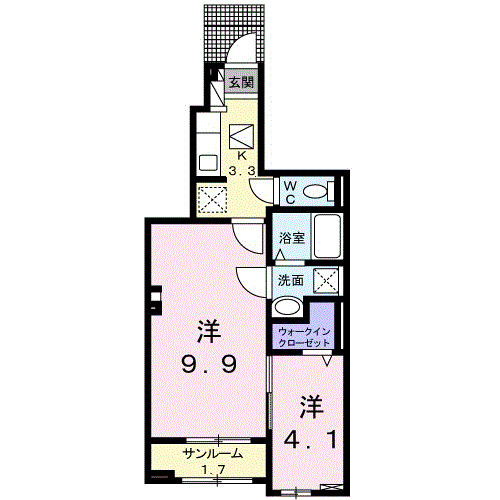 サリーチェ唐津の間取り