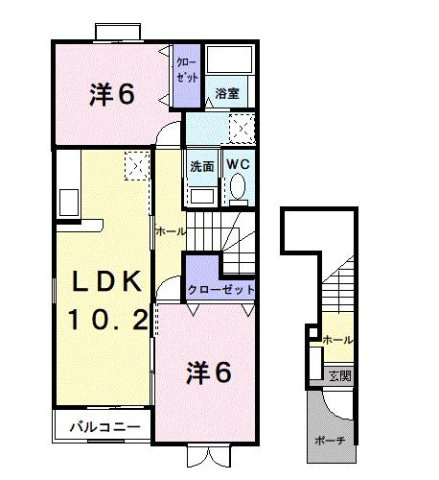キャトルセゾンＢの間取り