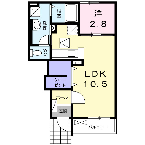 ジュネス原１番館の間取り