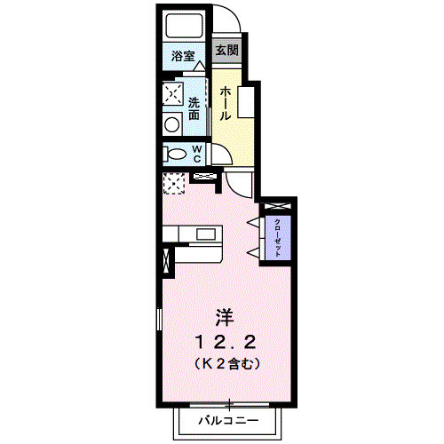 フロントフィールド１番館の間取り