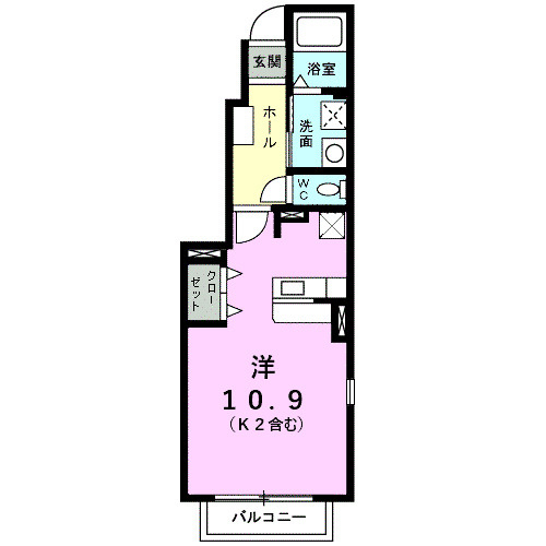 ライフコート東唐津Ｂの間取り
