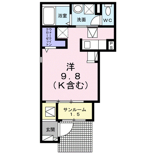 アルページュ　Ｂの間取り