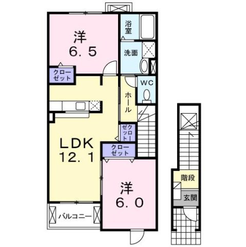 プティボヌールⅡの間取り