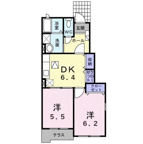 クレメント大江の間取り