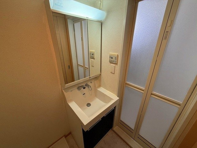ルイシャトレ鏡の洗面所|広い洗面スペース