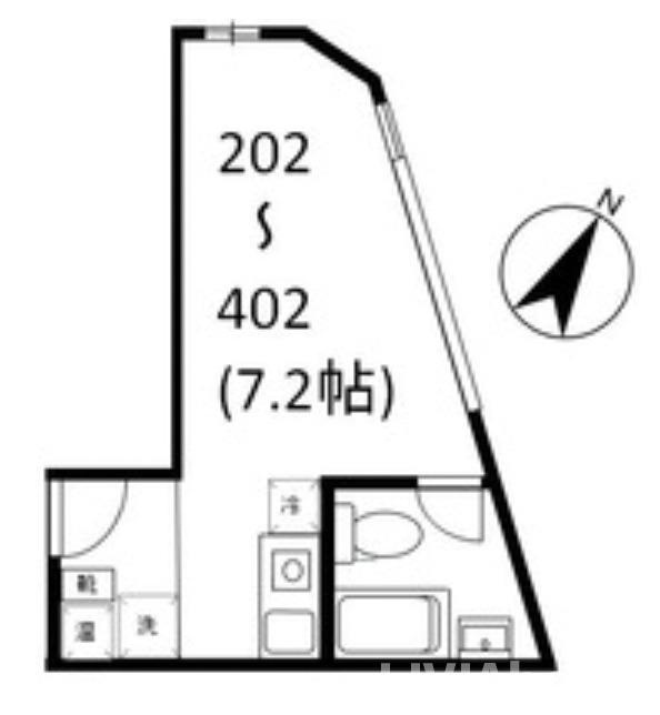 中野区南台４丁目の賃貸マンションの間取り