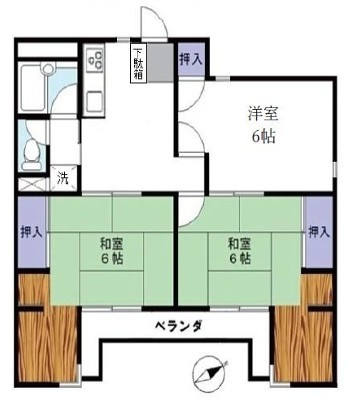 【間取り】 | あすかレジデンス仲六郷