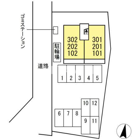 ソレイユ宮小路の区画図