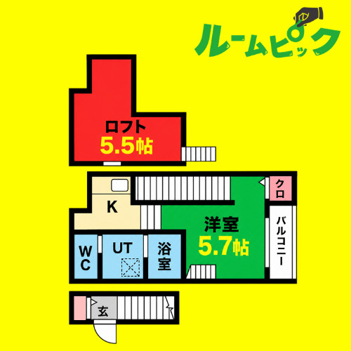 K・Dream堀田　名古屋市賃貸　仲介手数料無料の間取り