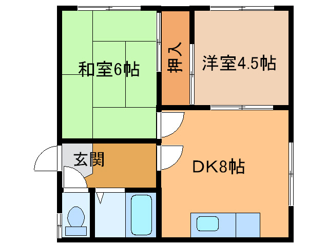 サンハイツ（東8南20）の間取り