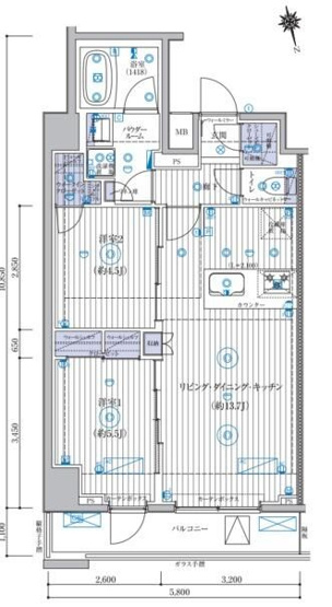 【間取り】 | ＭＡＸＩＶ　ＣＲＯＳ　高島平　ＭＩＲＡＩＳ