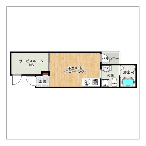 【間取り】 | ガレット南福岡