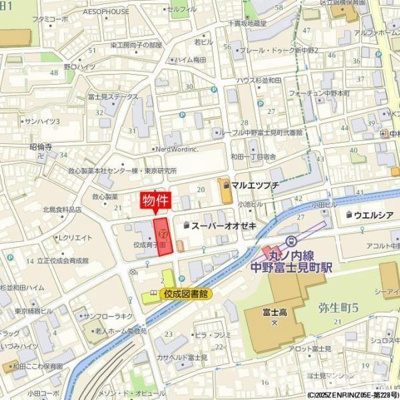 【地図】 | パークスフィア中野富士見町