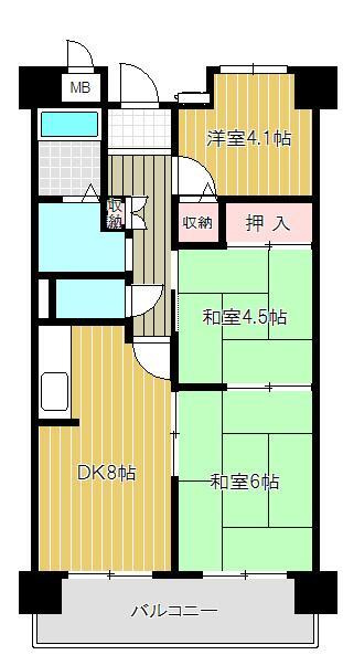プロスペリテ神戸の間取り