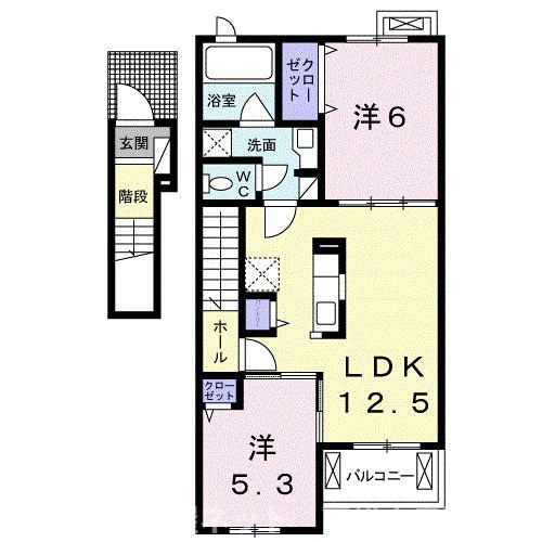 【間取り】 | フェリーチェ六条Ｂ