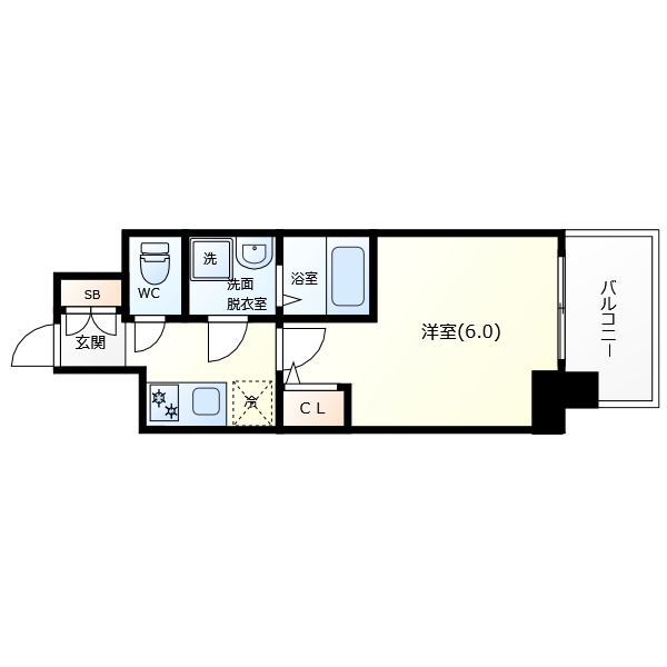 エスリード難波AGREAの間取り|エスリード難波AGREA　間取り