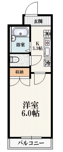 ＦＬＡＴ２１の間取り|★南向きで日当り良好★