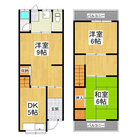 【間取り】 | 堺市東区丈六テラスハウス