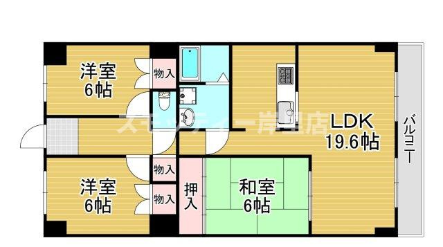 コーポ住吉の間取り