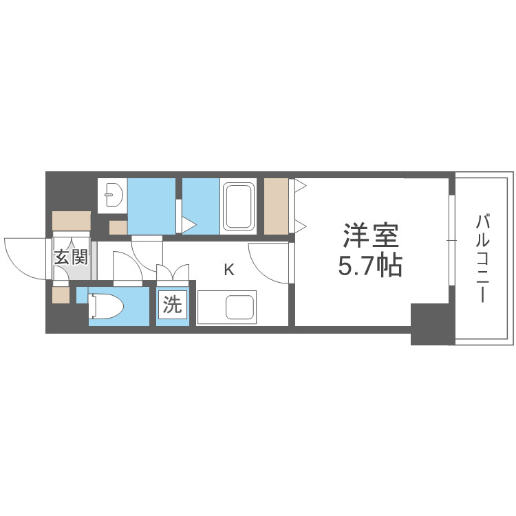ルクレ難波の間取り