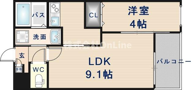 【間取り】 | ジーメゾン角田ラシード