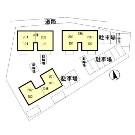 クレストパークＡの区画図
