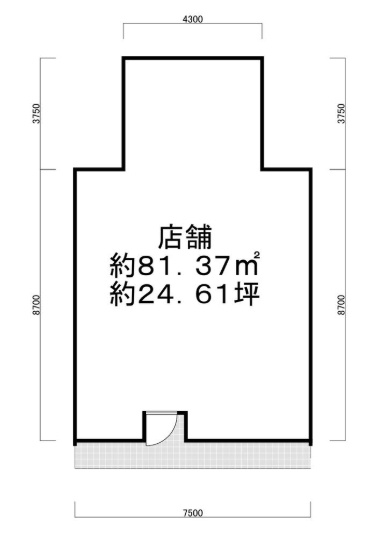 旭町店舗事務所の間取り