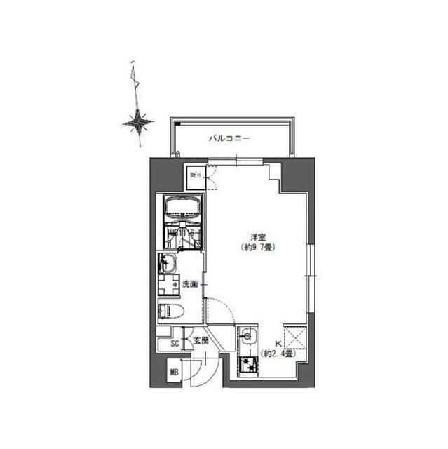 Ｌａ　Ｄｏｕｃｅｕｒ東神田の間取り