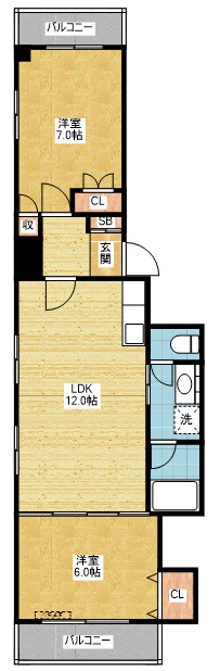 ベルシェ橘｜名古屋市の賃貸ならMy賃貸の間取り|ベルシェ橘