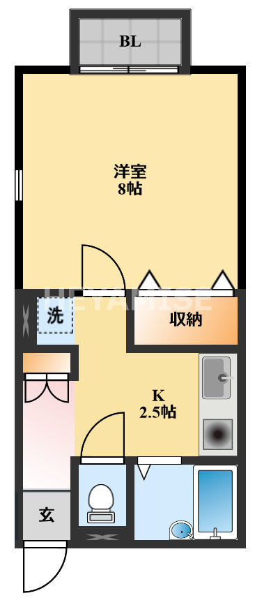 プレミール水主町A棟の間取り