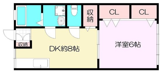栄コーポの間取り