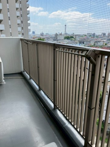 宇都宮プラザB棟のバルコニー