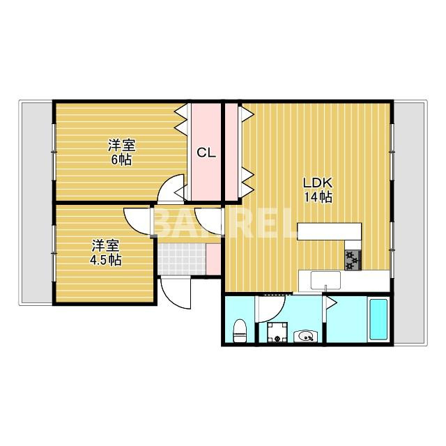 隆豊ハイツの間取り