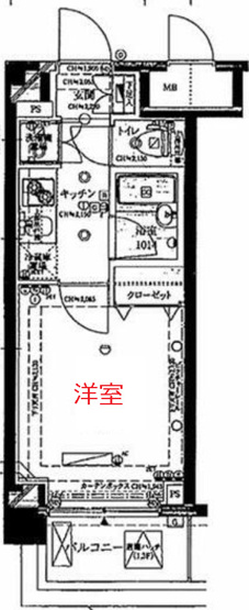 【間取り】 | パレステュディオ品川不動前
