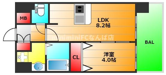 プレサンス難波元町の間取り