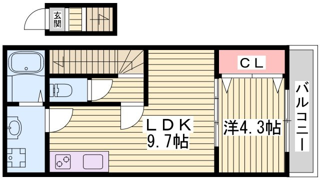 ジーメゾン垂水の間取り