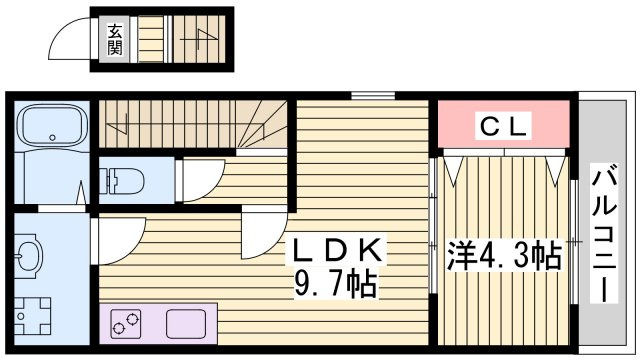 ジーメゾン垂水の間取り