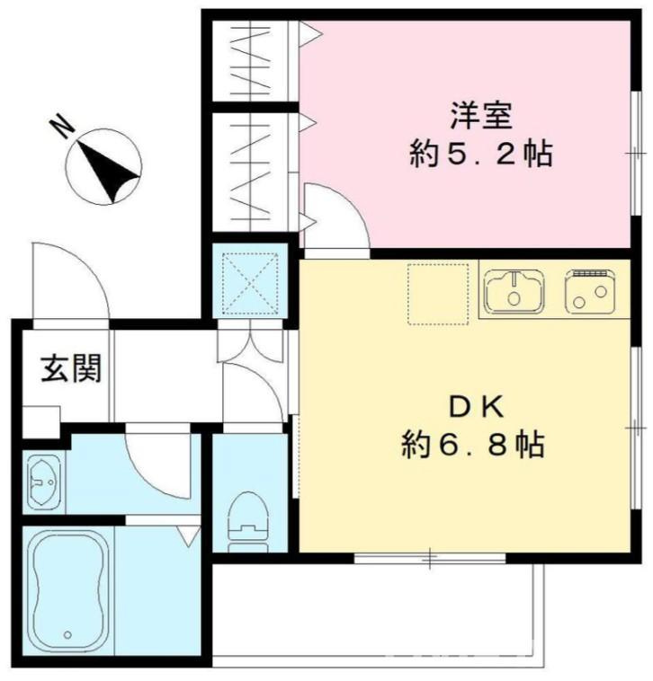 渋谷区西原１丁目のアパートの間取り