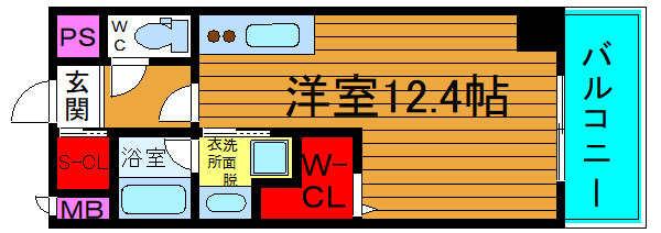 大阪市浪速区敷津西１丁目の賃貸マンションの間取り