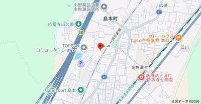 【地図】 | コーポ水無瀬B棟