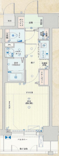 【間取り】 | アクアプレイス天満クラシック