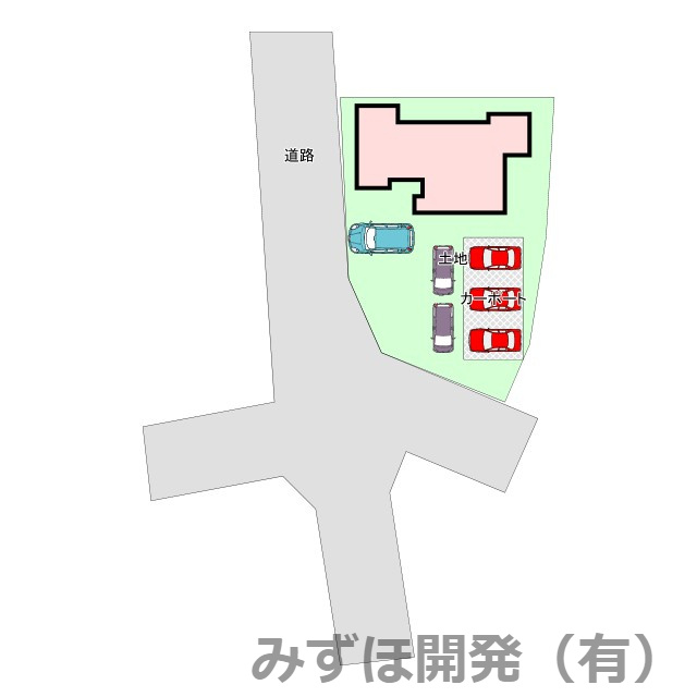 山形市志戸田1355番地1の区画図