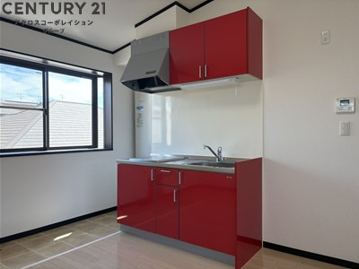 背面キッチンなので家具家電を配置しやすい間取り