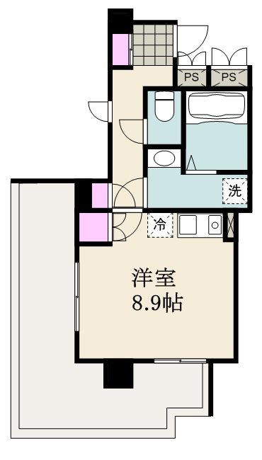 ナイスアーバンステイツ横濱新子安 の間取り|間取りです。