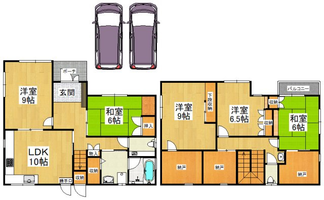 【間取り】 | 大野台4丁目戸建