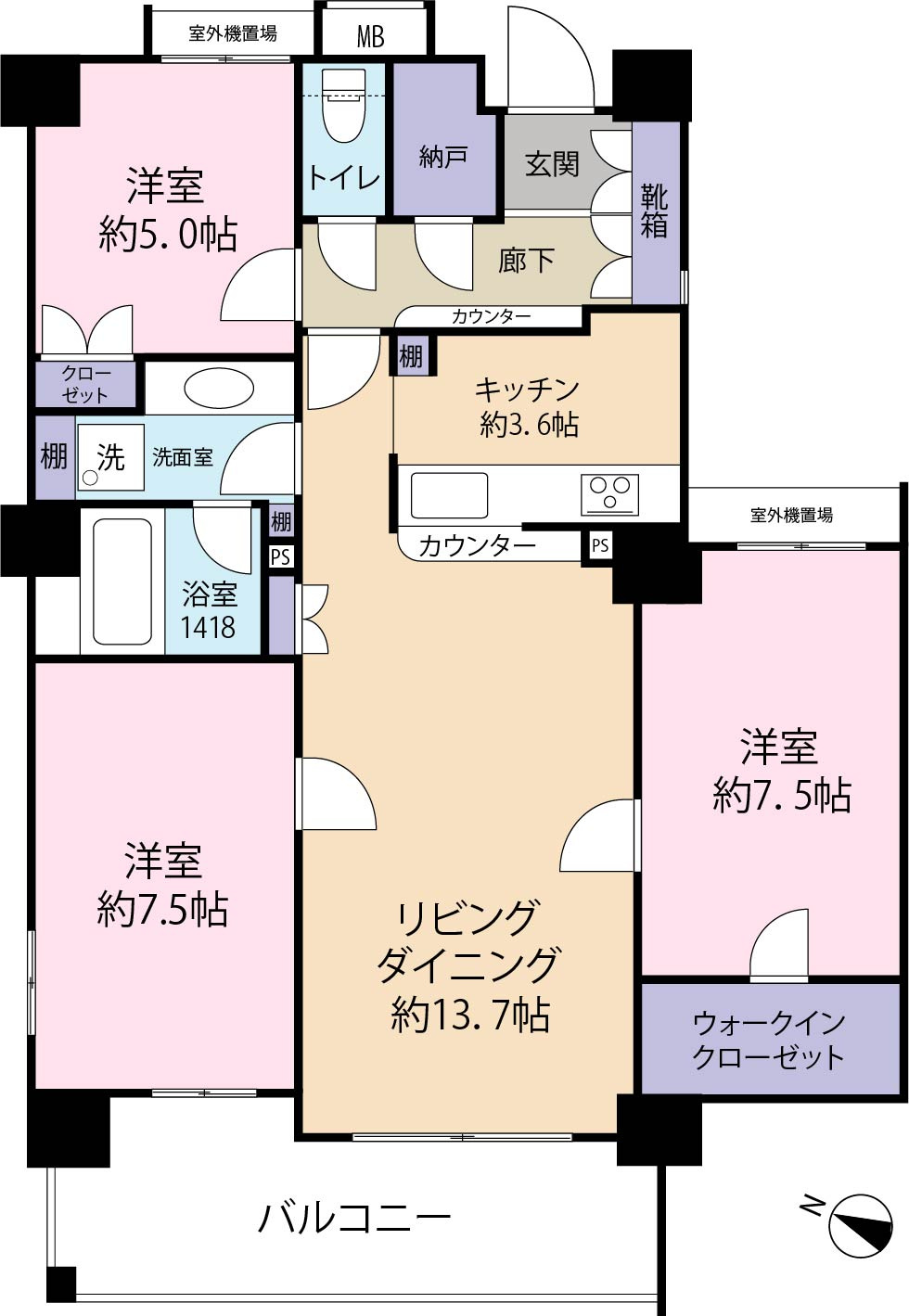 全室フローロング