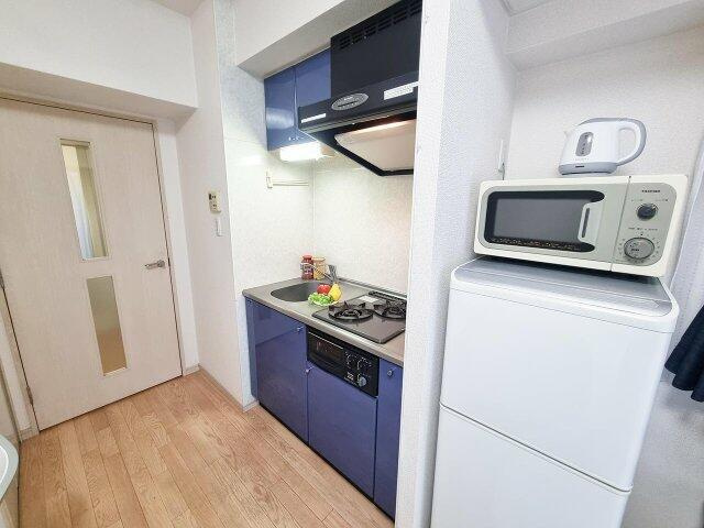 ガラステージ五反田のキッチン|キッチンまわりです　※家具はイメージです
