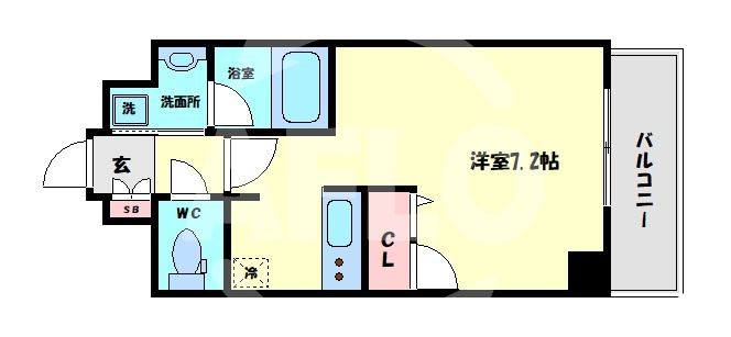 アスヴェル難波EASTの間取り|アスヴェル難波ＥＡＳＴ　間取り